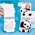 Desk Calendar for Students Desk Calendar Cartoon Panda Pattern 2024 Manage Time Plan Tasks Mini Calendar for Home School Office Stand Out Desk Calendar. 