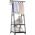 Multifunction Clothes Hanger Triangle Coat Rack Removable Bedroom Hanging Clothes Rack With Wheels Floor Standing Coat Rack. 