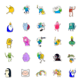 60pcs Adventure Time Stickers Pack For Kids for Laptops skateboard luggage. 