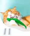 Cat Toothbrush Catnip Toy Interactive Rubber Care For Pet Kitten Crayfish-Shaped Chewing Durable Cat Toys. 