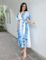Silvia Batik Dress - Blue. 