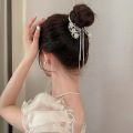 Ladies Hair Accessories Horsetail Buckle Elegant Sweet Hair Clips Women Hair Bun Maker Butterfly Tassel Hair Claw Korean INS Style Shaper DIY Hair Styling Tools Girls. 