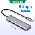 UGREEN 4-in-1 USB C Hub, USB-C to 3xUSB 3.0 Adapter with Power Delivery Port, Slim Multi-Port Adapter Compatible with MacBook Pro/M1/M2, Samsung Galaxy S25/S24, Dell XPS, Chromebook, iMac, Daraz Free Delivery. 