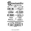 Spanish Quote Bienvenidos A Nuestra Casa Vinyl Phrases Wall Decals Decor Livingroom Stickers Wallstickers Decorative RU2019. 