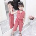 Kids Girls Clothes Suit Korean Style Clothing Casual Two-Piece Set Blazer Girl Clothes. 