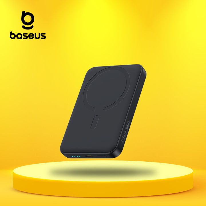 Baseus EnerFill FM11 Ultra-Mini Magnetic Power Bank 10000mAh 22.5W (Includes Simple Cable Type-C to Type-C 20V/3A 30cm Black)
