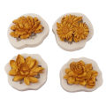 1Pc Peony Sunflower Lotus Silicone Molds Chinese Rose Flower Mould DIY Chocolate Candy Cake Fondant Mold Dessert Decoration Mzea. 