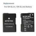 【Ningo】EN-EL14/A Battery for Nikon D3300 SLR D3400 D5100 D5200 D5300 Camera. 