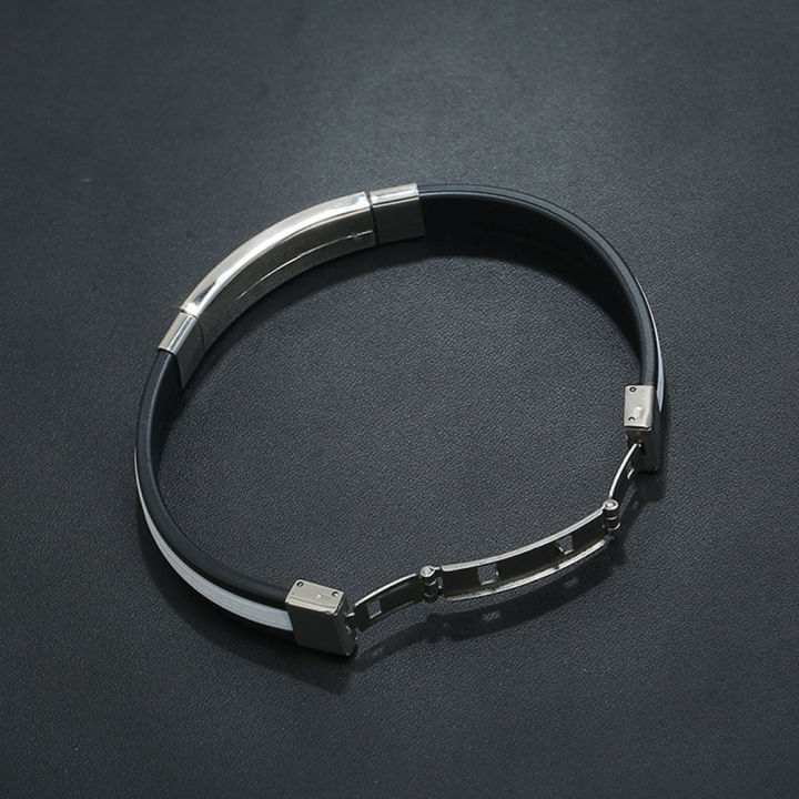 bellylady%20Men%20Women%20Bracelet%20Fashion%20Silicone%20Stainless%20Steel%20Jewelry%20-%20Image%209