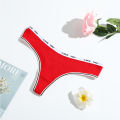 SMY 3PCS Ladies Cotton Underwear T Back Women Briefs  Low-Rise Breathable Women Panties. 