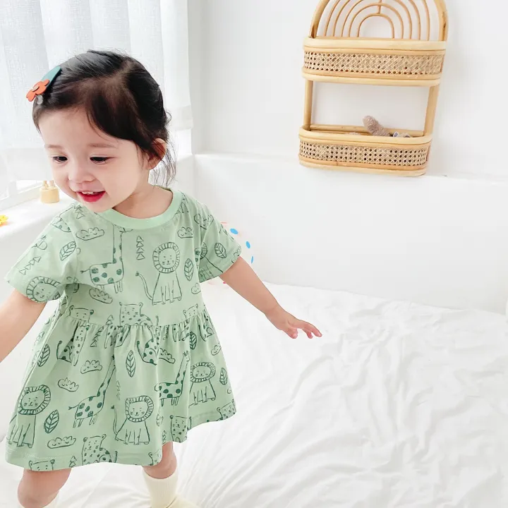 Cute%20Animal%20Summer%20Baby%20Dress%20Holiday%20Short%20Sleeve%20Kids%20Girls%20Clothing%20Casual%20-%20Image%202