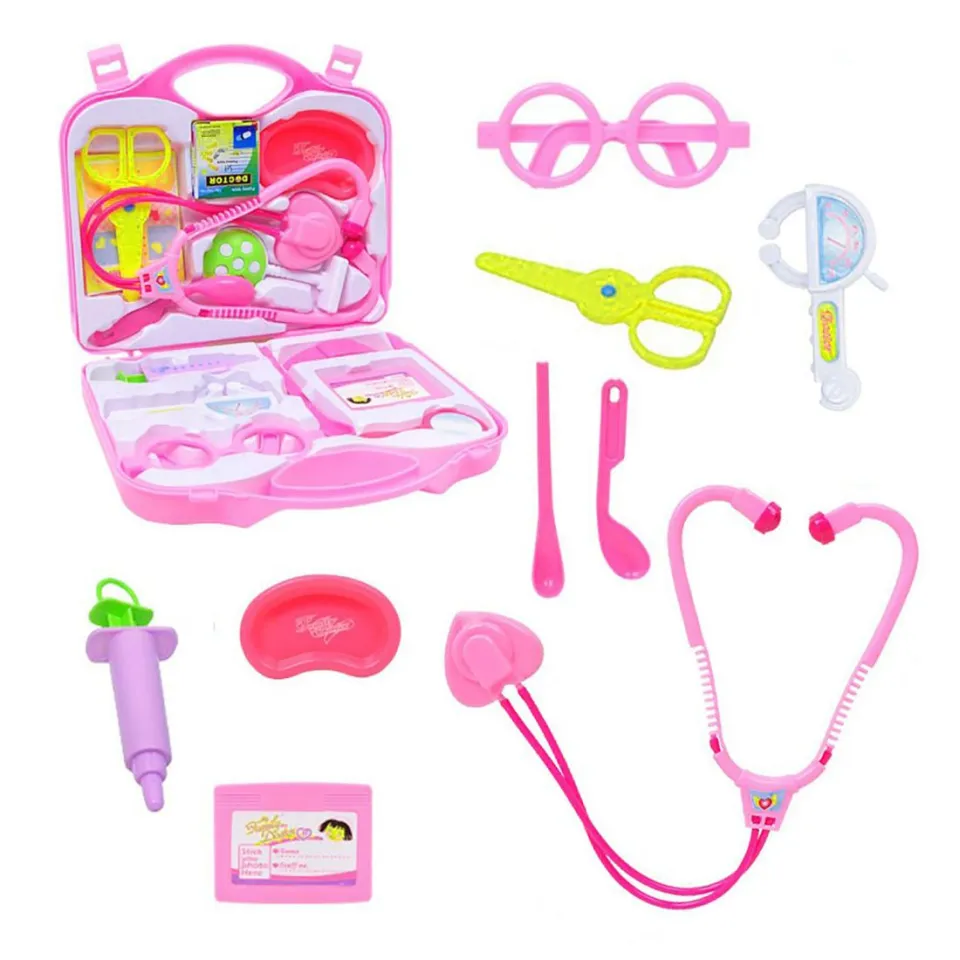 Realistic Doctor Play Kit For Kids Ages 3-6 With Working Stethoscope & Medical Tools - Educational Toy