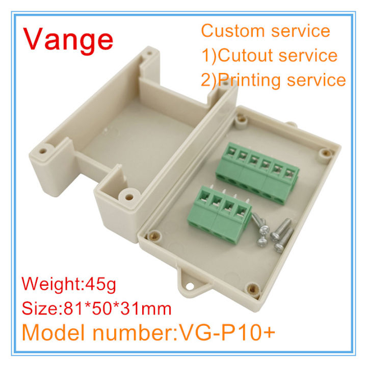 Vange PLC terminal block project box 81*50*31mm ABS plastic junction ...
