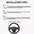 Car carbon fiber real leather 3D printed steering wheel cover suitable for Toyota Camry Altis Vigo Fortuner CHR Vios Yaris Ativ Hilux REVO Avanza sienta. 