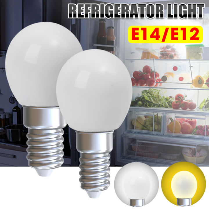 E12 E14 Light Bulbs Mini LED Refrigerator Light Bulbs 220V LED Refrigerator Lamps Screw Bulb for Refrigerator Display Cabinets