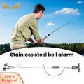 SuperRide Fishing Bite Indicator Stainless Steel Fishing Rod Bite Bait Alarm. 