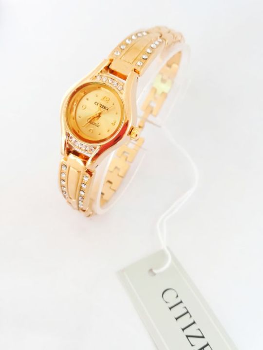 Ladies watch 1 year warranty gold plated Towton citizen high quality fashion ladis watch