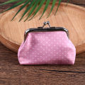 Polka Dot Coin Purse Hasp Fabric Wallet Pocket Money Purse Wedding Candy Bag. 