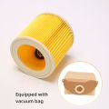 For Karcher Wet&Dry Wd2 Vacuum Cleaner Filter And 10x Dust Bags. 