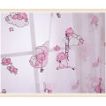Cartoon Bear Printing Window Curtain for Kids Room Offset Printing Tulle Living Room Decor Axis Body:Penetrating. 