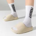 【WEJA】Summer New Women's Slippers Men 2023 Indoor Eva High Soft Bottom Sandals Trend Slides Beach Shoes Couple Slippers Luxury Sandals. 