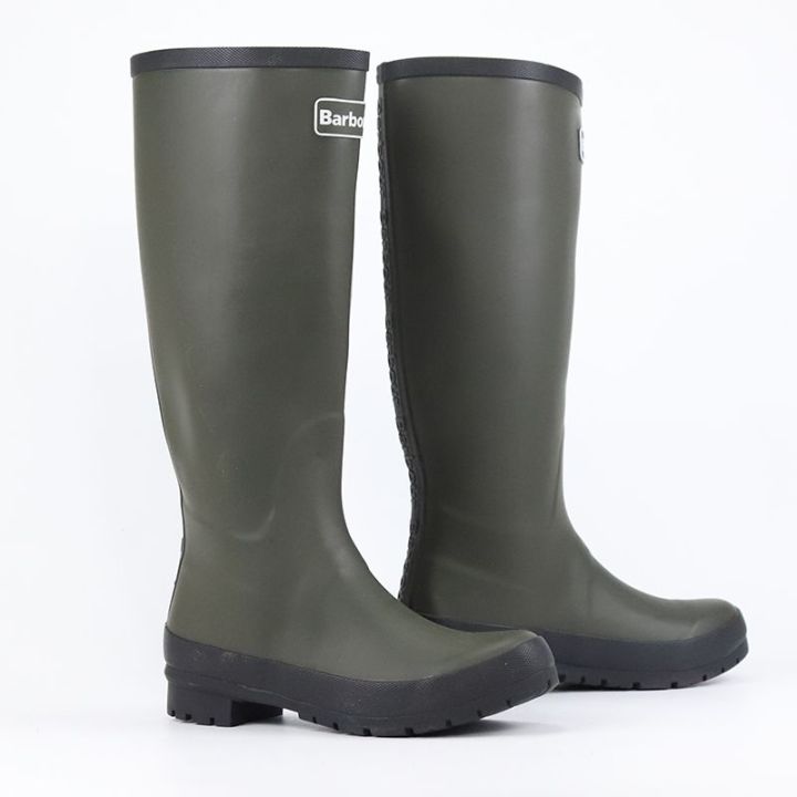 Spring%20and%20Summer%20Knee-High%20Rain%20Boots%20Non-Slip%20Men's%20and%20Women's%20Rubber%20Boots%20British%20Fashion%20Catch%20the%20Sea%20Rubber%20Boots%20Women's%20Western%20Style%20Slim%20Fit%20Riding%20Boots%20Shoe%20Cover%20-%20Image%202