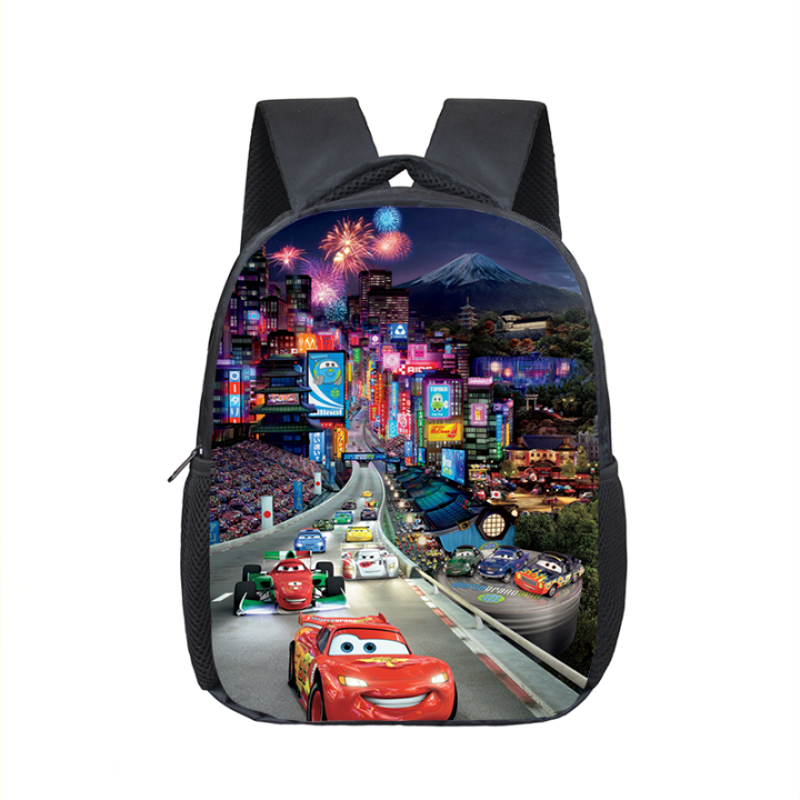 12 Inch Disney Pixar Cars Lightning McQueen Kindergarten Backpack Children School Bag Toddler Bag for Kids School Bookbags Gift