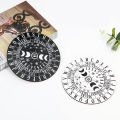 Wooden Pendulum Board Base Stars Moon Phases 26 English Letters Divination Message Metaphysics Altar Wall Art Home Decor. 