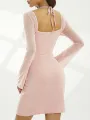 Womenoomph Chest Wrapping Backless Short Dress Long Sleeve Halter Mini Dresses Lady Summer Fashion Bodycon Clubwear New. 