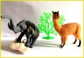 Royal's Animal Set 1: 666C Wild ANIMAL Toys Solid PVC Plastic Animal World small size nine Animals Set toys. 