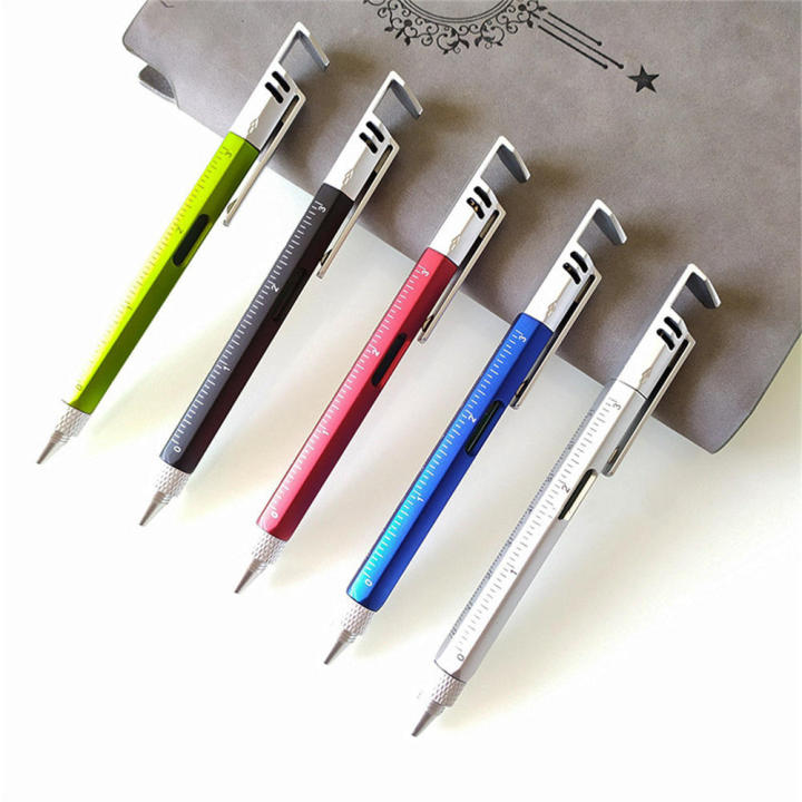 Foldable%20All%20in%20one%20Pen%20Handy%20Portable%20Precision%20Multifunction%20Pen%20Ergonomic%20Ballpoint%20Pen%20for%20Office%20Supplies%20Student%20Gear%20Writing%20Instrument%20Stand%20Measuring%20Tool%20-%20Image%202