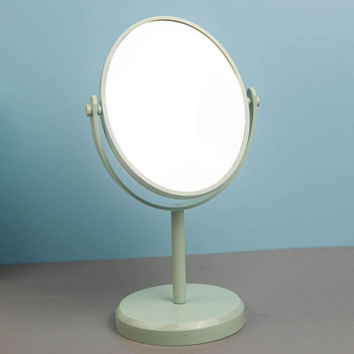 plastic%20Rotatable%20makeup%20mirror%20Compact%20aluminum%20mirror%20Single-sided%20makeup%20mirror%20Princess-style%20makeup%20mirror%20for%20Bedroom%20Vanity%20room%20Makeup%20artists%20Daily%20makeup%20routine%20Gift%20idea%20-%20Image%205