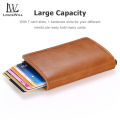 LouisWill Card Holder Men Wallet Money Bag Male Vintage Black Short Purse PU Leather Fashion Wallets Slim Thin Wallets. 