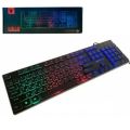 JEDEL Branded Gaming RGB Backlit wired Gaming Keyboard. 