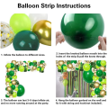 NXFDSIOZ 268Pcs Jungle Party Balloon Arch Green Balloon Decoration, with Artificial Tropical Palm Leaves for Birthday Party. 