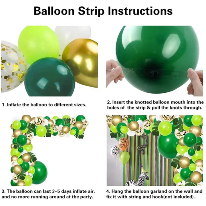 NXFDSIOZ%20268Pcs%20Jungle%20Party%20Balloon%20Arch%20Green%20Balloon%20Decoration,%20with%20Artificial%20Tropical%20Palm%20Leaves%20for%20Birthday%20Party%20-%20Image%202