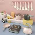 Kids Pretend Kitchen Kitchen Accessories Set Mini Utensils and Cooking Tool Pretend Cooking Toy for Children Party Favors Girls Boys. 