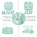 Foldable Baby Feeding Bottle Drying Rack,Space Saving Baby Bottle Folding Drying Rack Portable Bottle Dryer for Nipples, Cups, Pump Parts and Accessories Great for Home. 