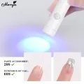 Monja Mini Portable 3 Leds Handheld Lamp USB Flashlight UV Lamp Adhesive Glue Nail Dryer Quick Drying Lamp DIY Makeup Tools. 