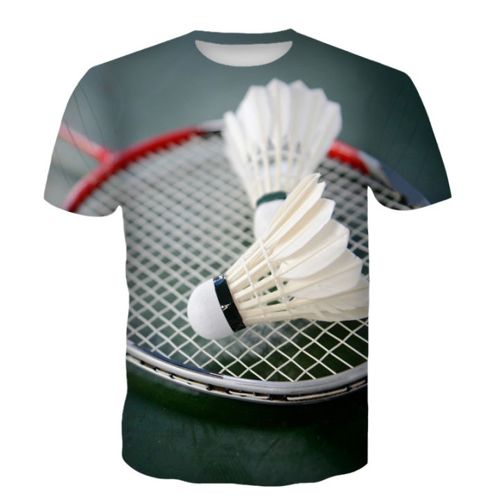 New%20Badminton%20T-Shirts%20Shuttlecock%203D%20Print%20Streetwear%20Men%20Women%20Sports%20Casual%20Fashion%20Oversized%20T%20Shirt%20Kids%20Tees%20Tops%20Clothing%20-%20Image%203
