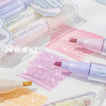 Pen DIY Hand Ledger Color Pen Fluorescent Marker Pen Box And Translucent And Sparkling Girl's Heart Fritillaria Fluorescent. 