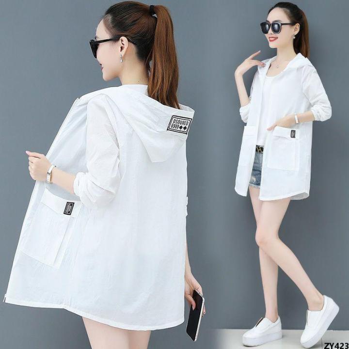 Sun%20Protection%20Korean%20Sun%20Protection%20UV%202024%20Mid-Length%20Clothing%20Women's%20Thin%20Loose-Clothes%20Anti-New%20plus%20Size%20Coat%20Summer%20-%20Image%206