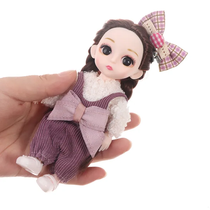 16cm%20Mini%20Movable%20Joint%20Dolls%20DIY%20Toy%20Doll%20With%20Clothes%20Dress%20Up%20For%20Girl%20Toy%20-%20Image%204