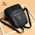LouisWill Women’s Backpack Shoulders Bag Waterproof PU Large Capacity Backpack Lightweight Laptop Backpack Casual Zipper Packs Multiple Pockets For Girls Teens Women’ Fashion. 