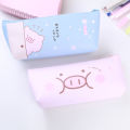 Cartoon Pig Pencil Case For Girls Cute PU Pencil Bag Stationery Pen Pouch Escolar School Office Supplies. 