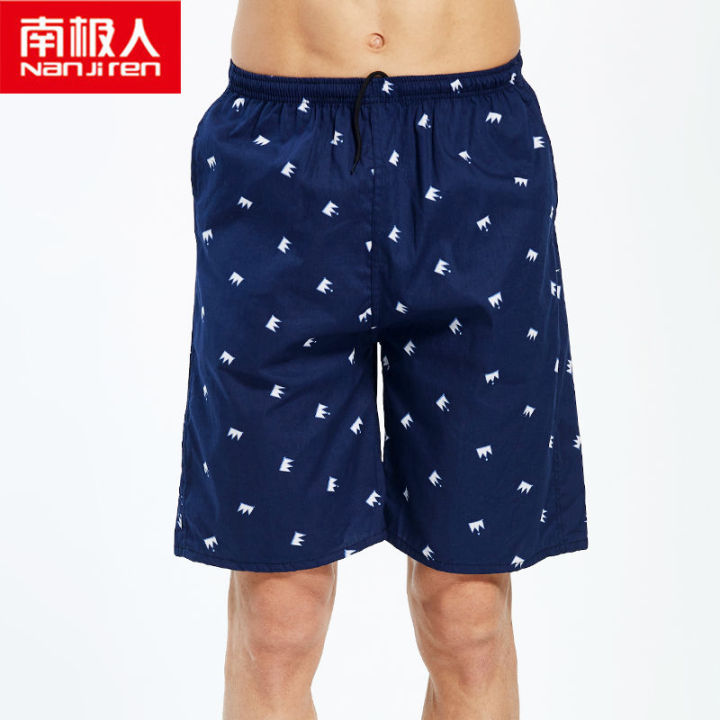 Nanjiren%20All%20Cotton%20Pajama%20Pants%20Pajamas%20Men's%20Shorts%20Loose%20Spring%20and%20Summer%20Thin%20Pure%20Cotton%20Home%20Large%20Trunks%20Shorts%20-%20Image%208