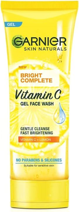 Garnier Bright Complete Vitamin C Gel Facewash, 50g | Daraz.lk