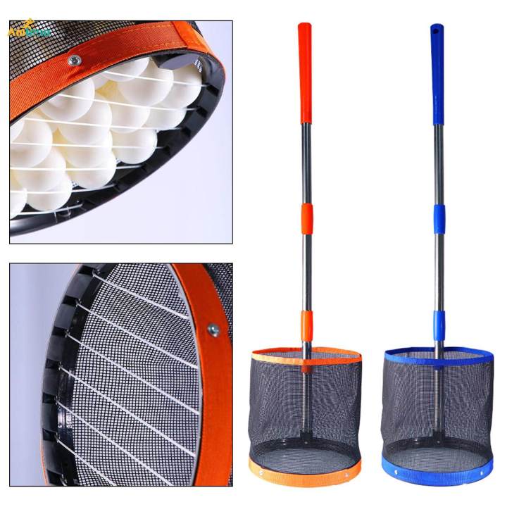 Portable Tennis Ball Picker Pick up Picking Net Collector Large Capacity Ball Retriever for Training