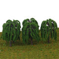 25 Pcs Scenery Landscape Train Model Willow Trees Scale 1:150-200. 