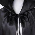 2Pcs Set Halloween Costume Death Cloak Black Death Cloak L Size 1.5M Long 59 Inches Suitable for Outdoor. 